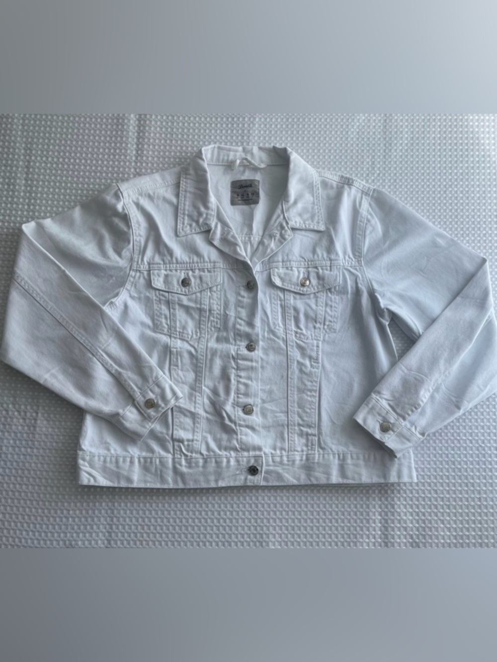 Denim&Co White Denim Jacket size 14